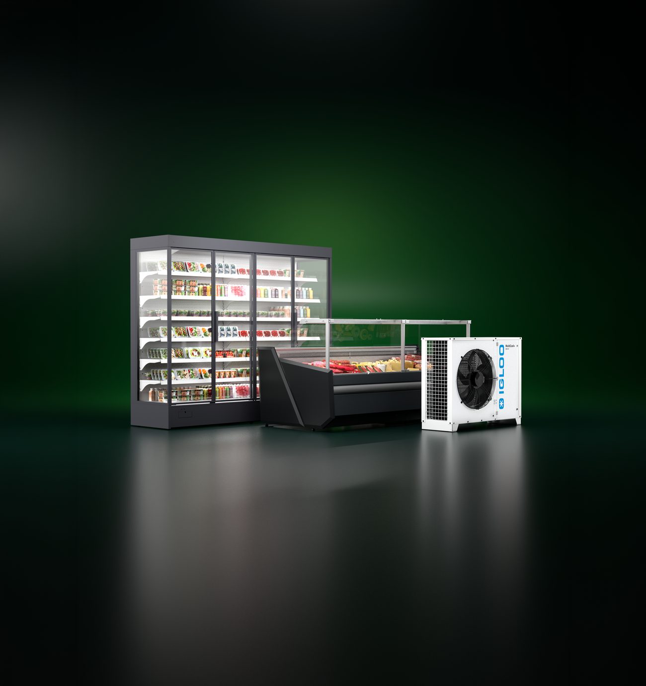 Meble chłodnicze IGLOO współpracujące z agregatem MultiCool+